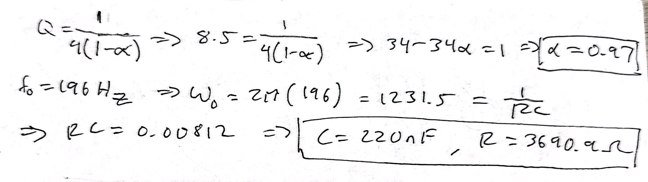 Filter Math
